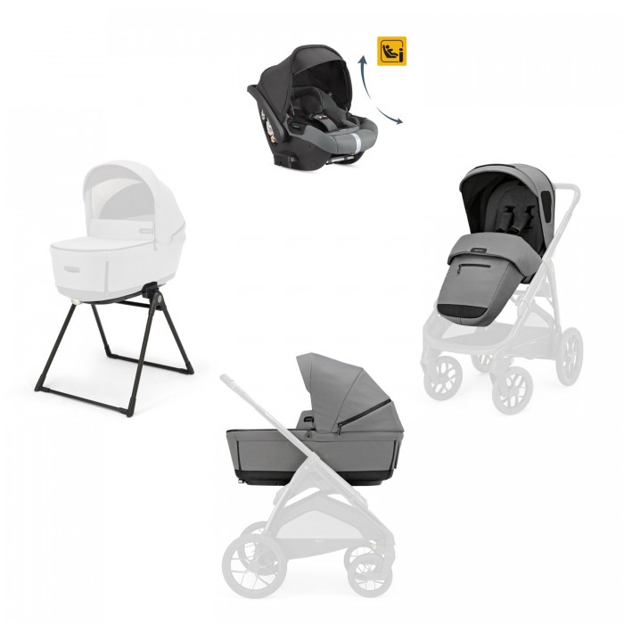 Inglesina Aptica XT Canyon Grey system quattro 3 in 1 Darwin Recline