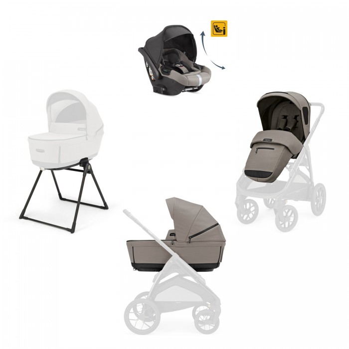 Inglesina Aptica XT Tundra Beige system quattro 3 in 1 Darwin Recline